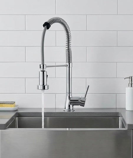 EMMEVI: MISCELATORE MONOCOMANDO LAVELLO CON DOCCETTA ESTRAIBILE