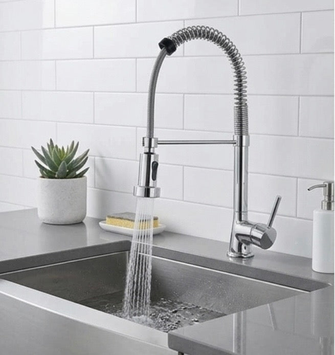 EMMEVI: MISCELATORE MONOCOMANDO LAVELLO CON DOCCETTA ESTRAIBILE