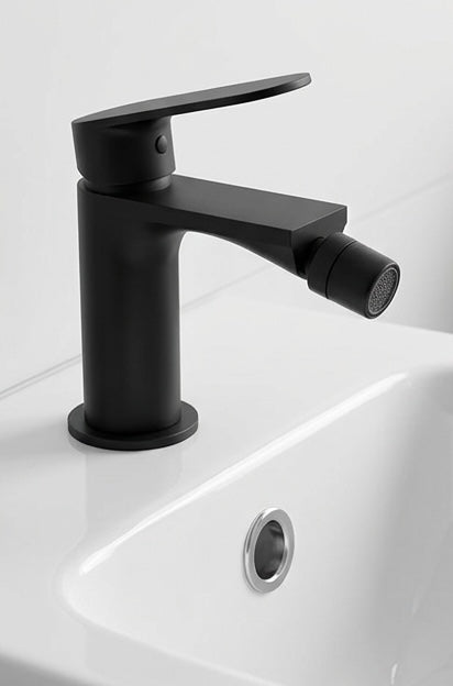 NEWFORM: MISCELATORE MONOCOMANDO BIDET NERO OPACO