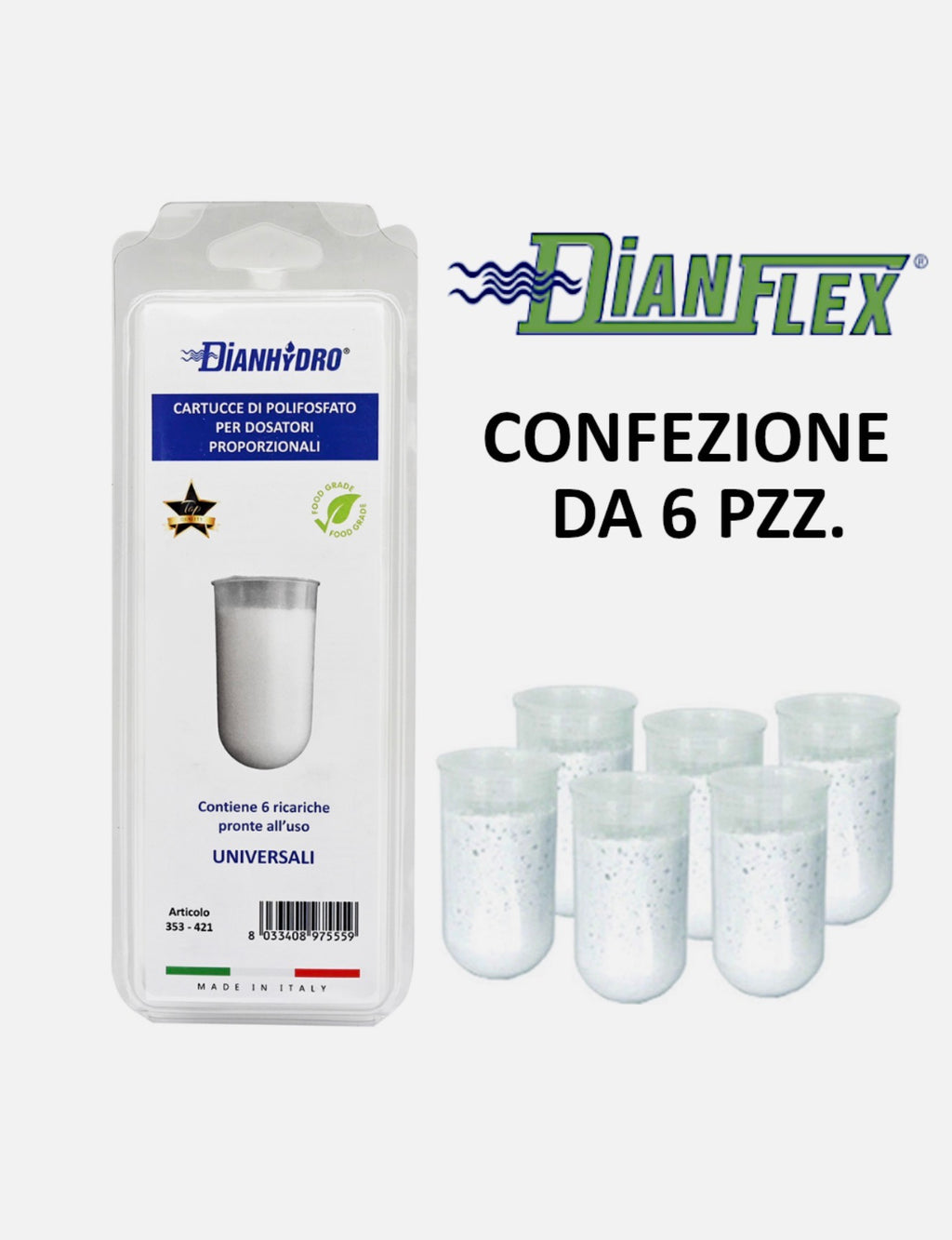CAPSULE POLIFOSFATI PER CALDAIA UNIVERSALI