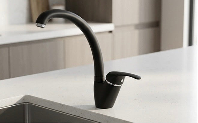 IDRONORD: MISCELATORE MONOCOMANDO LAVELLO NERO OPACO