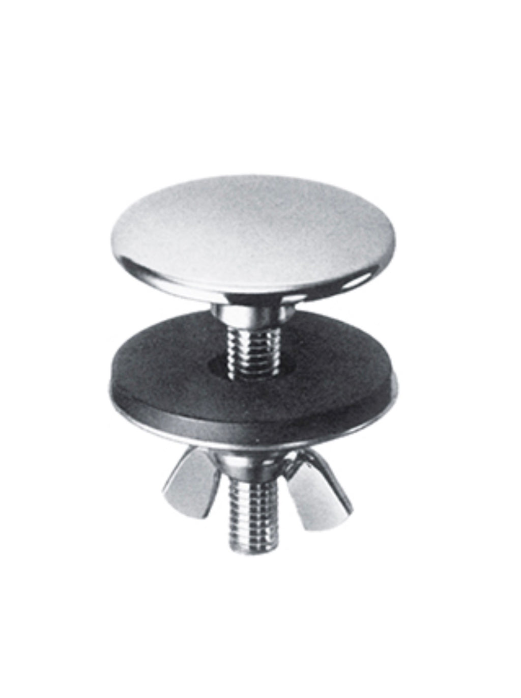 TAPPO COPRIFORO IN OTTONE CROMO