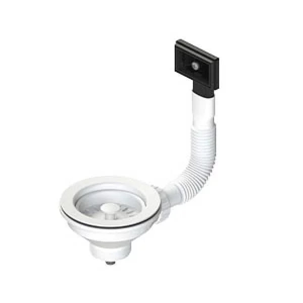 PILETTA LAVELLO CUCINA BIANCO OPACO C/ TROPPO PIENO RETTANGOLARE / TONDO