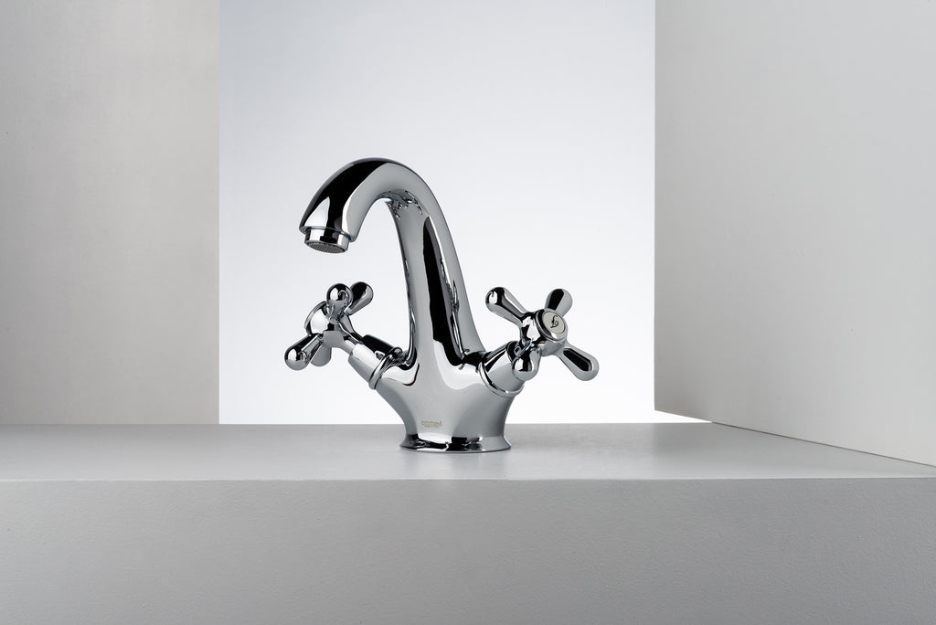 EMMEVI: MONOFORO LAVABO MANIGLIE A CROCE