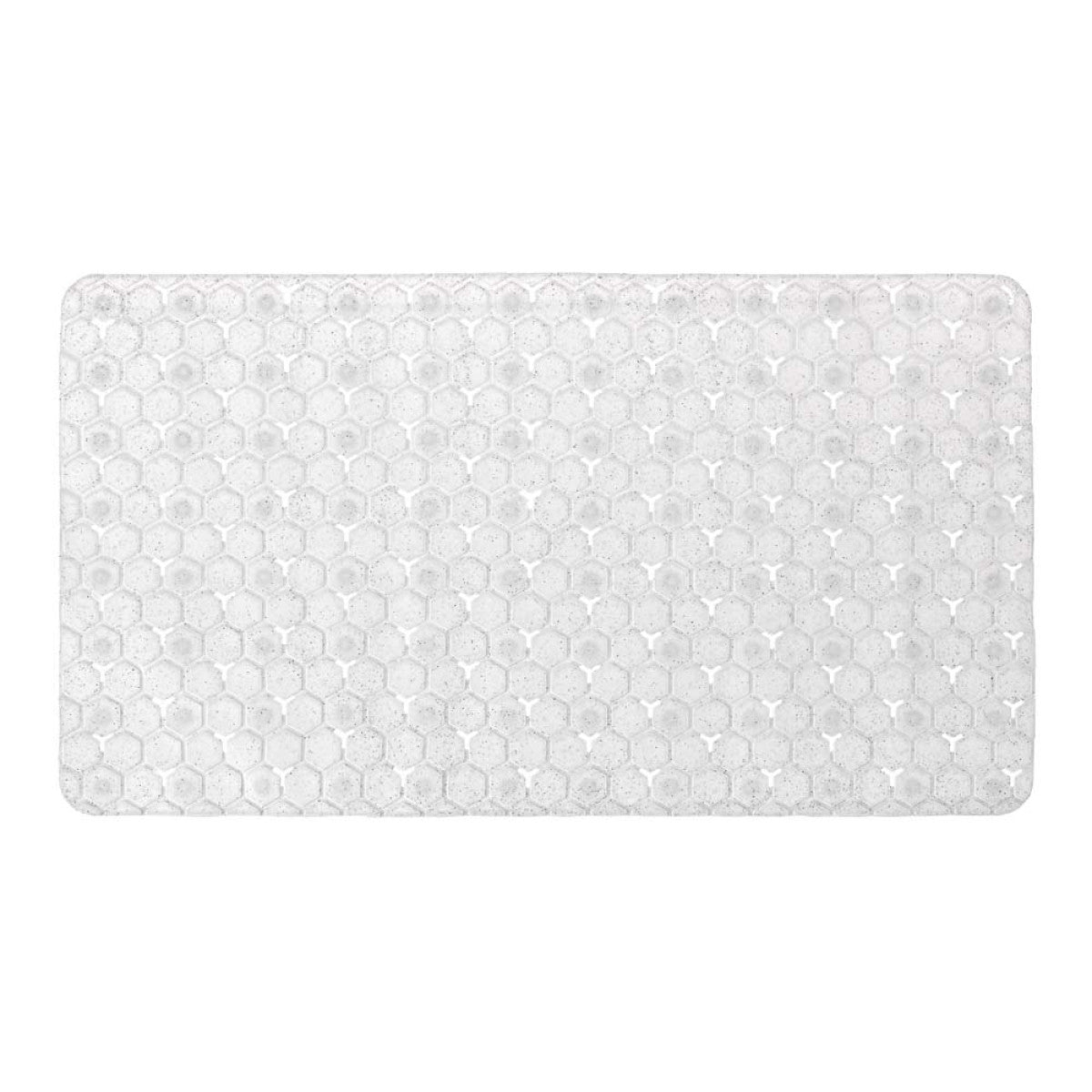 TAPPETO ANTISCIVOLO IN PVC ROSA / BIANCO 75X43