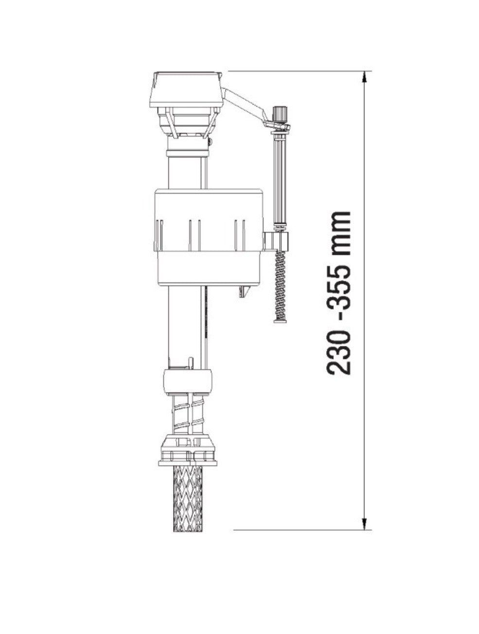 FLUIDMASTER: GALLEGGIANTE ATTACCO BASSO 3/8
