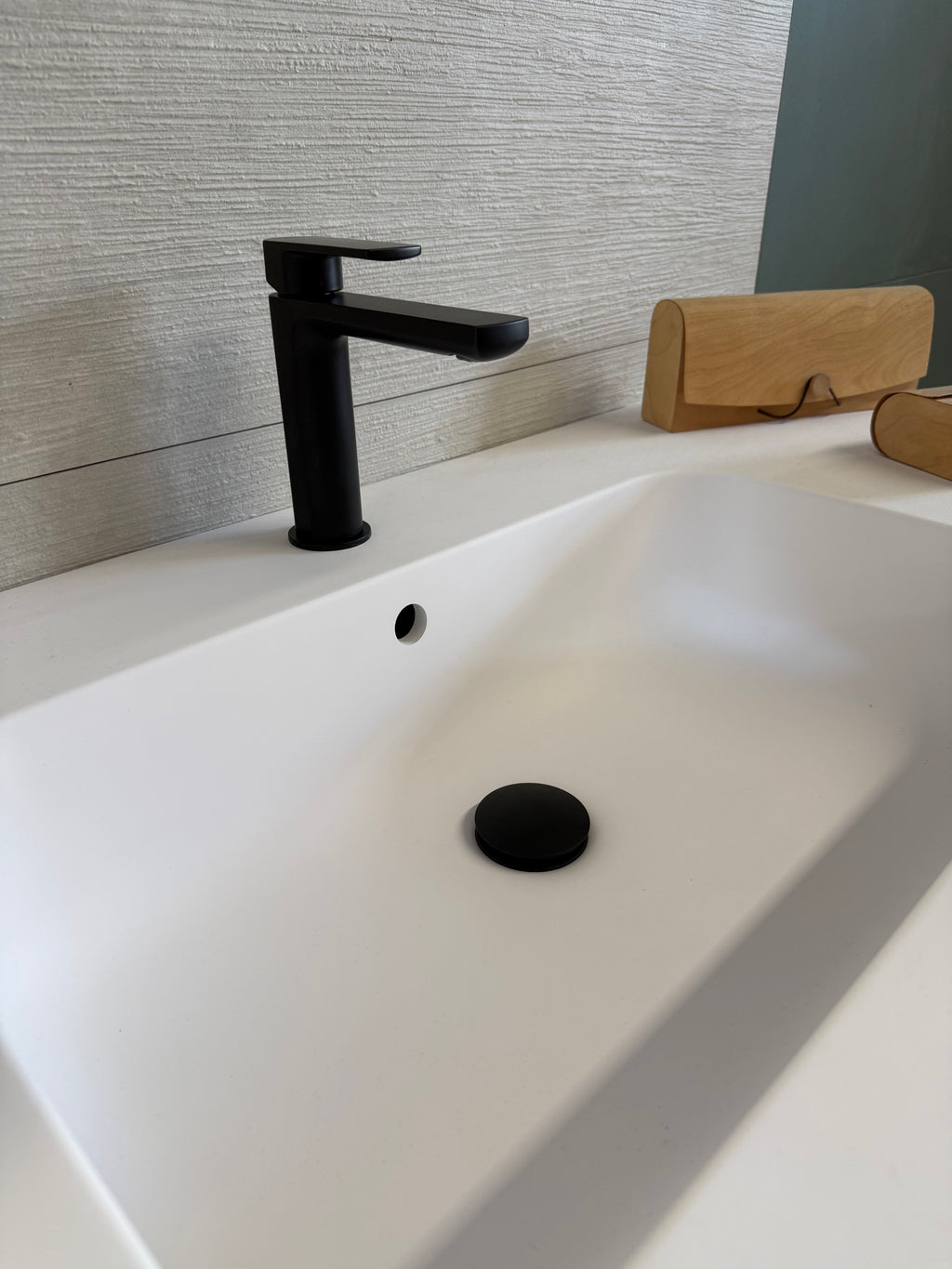 PILETTA CLICK CLACK 1'1/4 IN OTTONE NERO OPACO